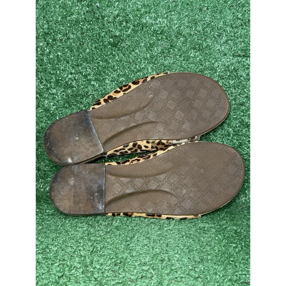 Vionic Sandals Womens Size 9.5 Leopard Print Slides Flip Flops Beach Orthopedic‎